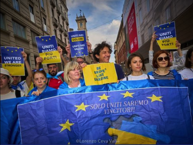 ukraine demonstrations in italy